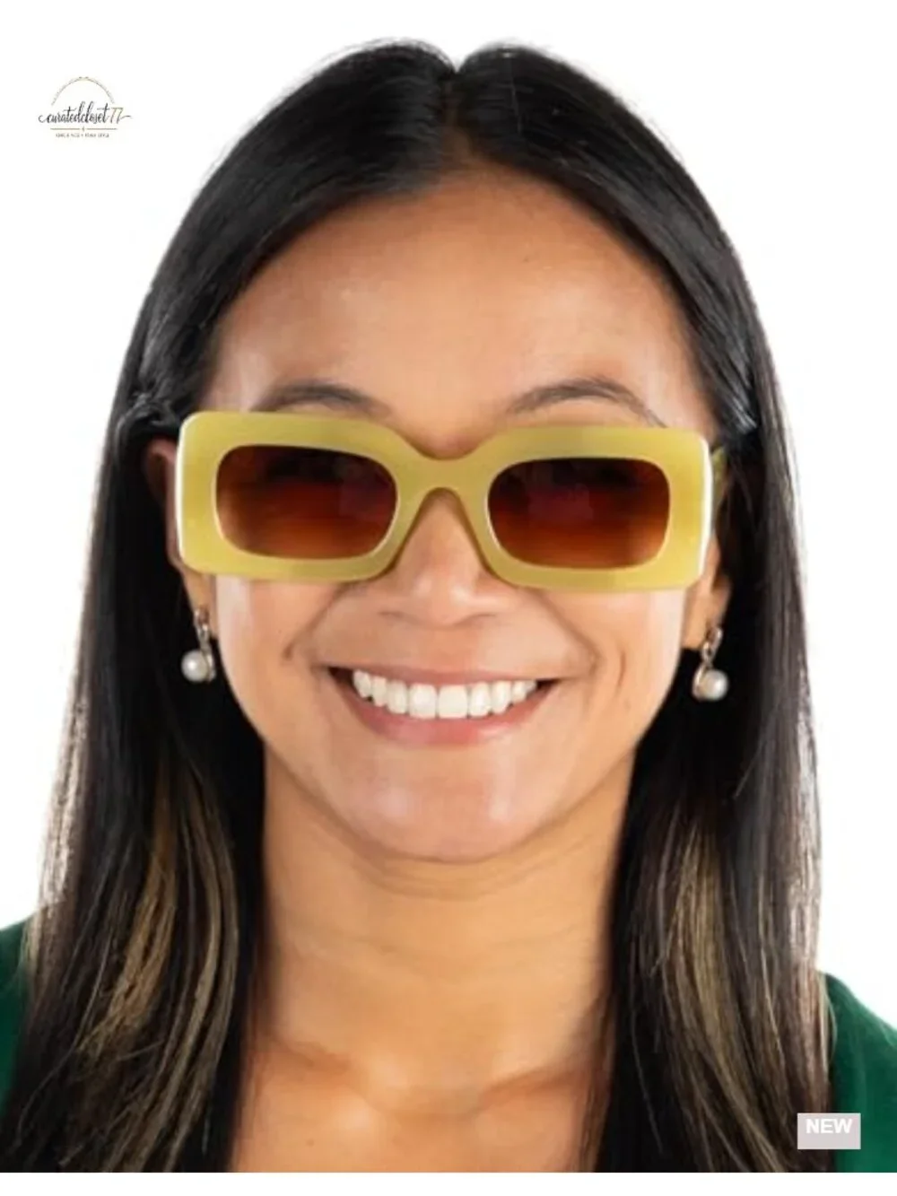 Oversized Square Frame Sunglasses for Women UV Protection